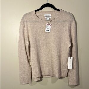 Rachel Zoe Beige Crew Neck Sweater